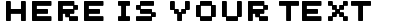 Your preview of Unscreen MK font