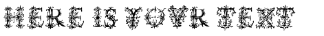 Your preview of Vespasians Florials font