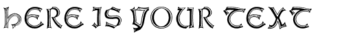 Your preview of Weiss Gotnitials font