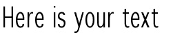 Your preview of Winterthur Condensed font