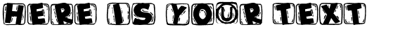 Your preview of Woodcutted Caps Black font