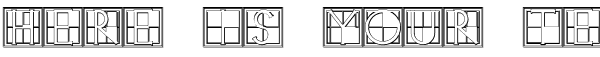 Your preview of XperimentypoThree B Square font
