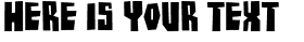 Your preview of Buzz Saw AOE font