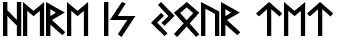 Your preview of Futhark AOE font