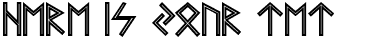 Your preview of Futhark AOE Inline font