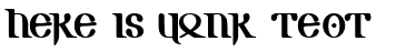 Your preview of Gotic AOE font