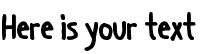 Your preview of Handage AOE font