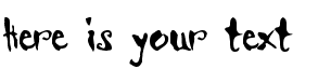 Your preview of Scrawn AOE font