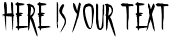 Your preview of Skinner AOE font