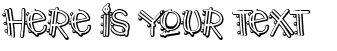 Your preview of Y2K PopMuzik Outlined font