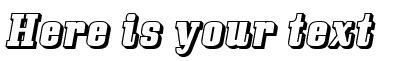Your preview of Bullpen 3D font