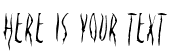 Your preview of Deportees font