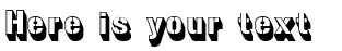 Your preview of Gunplay 3D font