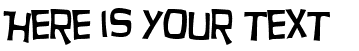 Your preview of Hurry Up font