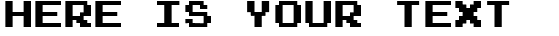 Your preview of Joystix font