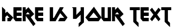 Your preview of Metal Lord font
