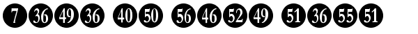 Your preview of Numberpile font