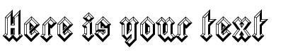 Your preview of Squealer Embossed font