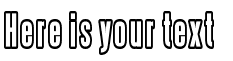 Your preview of Steelfish Outlined font