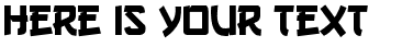 Your preview of Gang of Three font