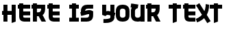 Your preview of Nuku Nuku font