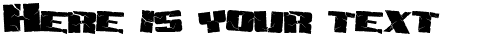 Your preview of SF Aftershock Debris font