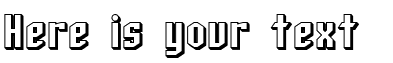 Your preview of SF Archery Black Shaded font
