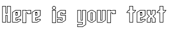 Your preview of SF Archery Black Outline font