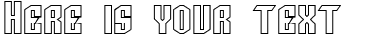 Your preview of SF Archery Black SC Outline font