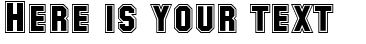 Your preview of SF Collegiate font