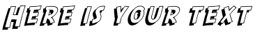 Your preview of SF Comic Script Shaded font