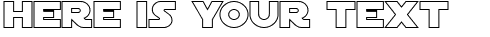 Your preview of SF Distant Galaxy Outline font