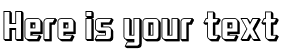 Your preview of SF Electrotome Shaded font