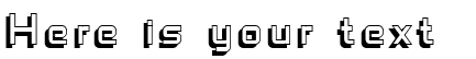 Your preview of SF Fedora Titles Shadow font