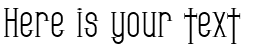Your preview of SF Gothican font