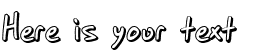 Your preview of SF Grunge Sans Shadow font