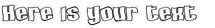 Your preview of SF Hallucination Outline font