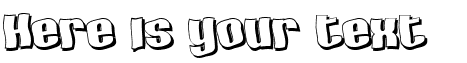 Your preview of SF Hallucination Shadow font