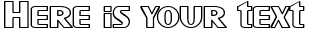 Your preview of SF Intellivised Outline font
