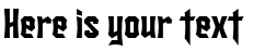 Your preview of SF Ironsides font