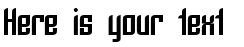 Your preview of SF Piezolectric font