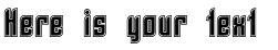 Your preview of SF Piezolectric Inline font
