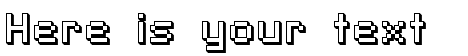 Your preview of SF Pixelate Shaded font