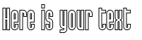 Your preview of SF Port McKenzie Outline font