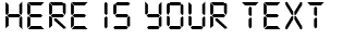 Your preview of DS Digital font