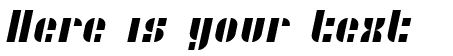 Your preview of SF Retrosplice font