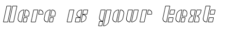 Your preview of SF Retrosplice Outline font