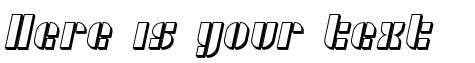 Your preview of SF Retrosplice Shaded font
