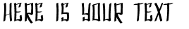 Your preview of SF Shai Fontai font