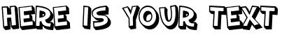 Your preview of SF Slapstick Comic Shaded font